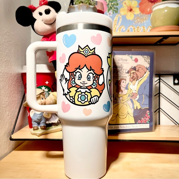 Custom made Nintendo Super Mario Bros Tumbler 40 oz tumbler with hand carry hand - Picture 8 of 15
